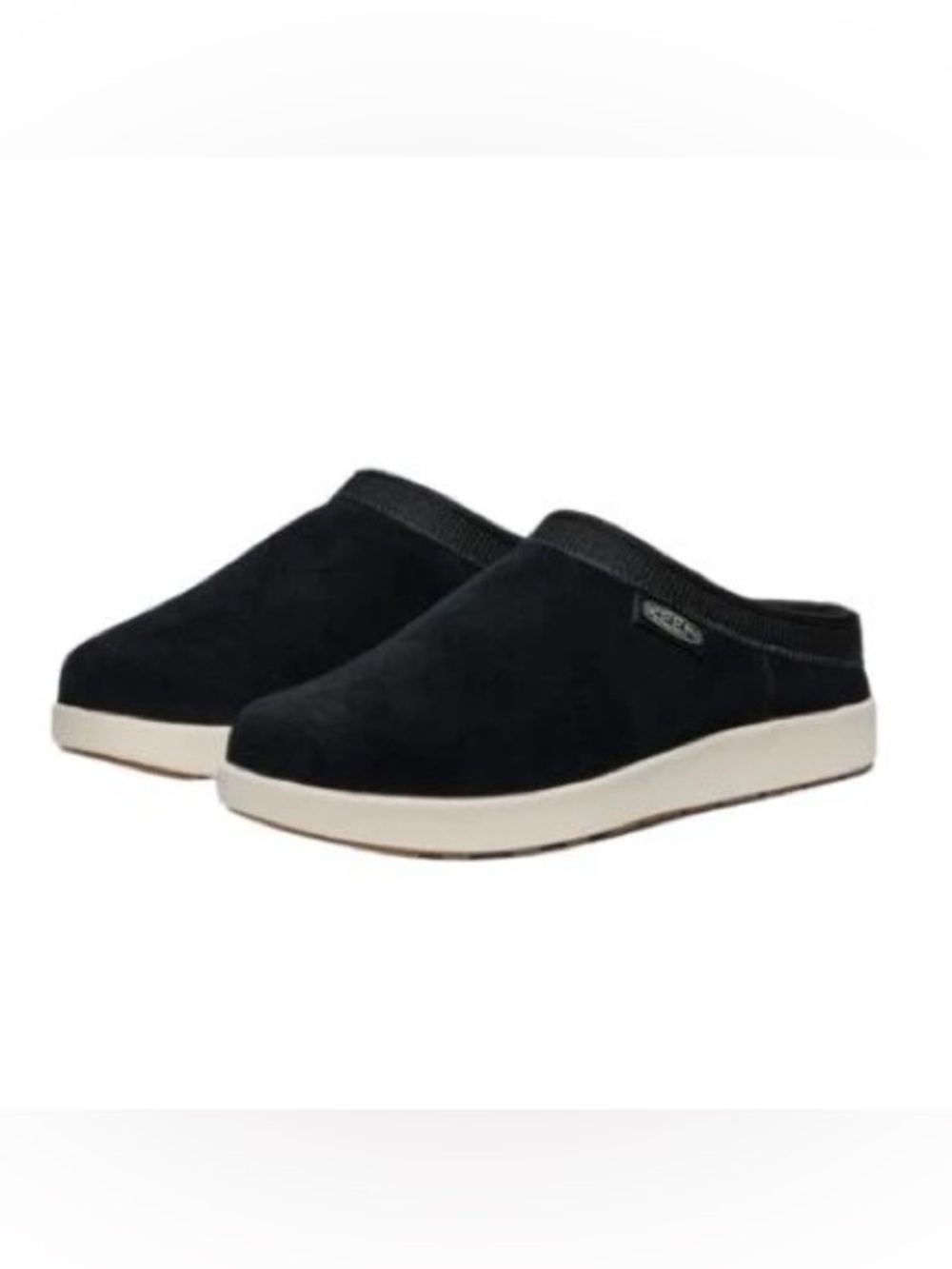 Keen Elle Mule Suede Black/Birch Women's Clogs size 8.5
